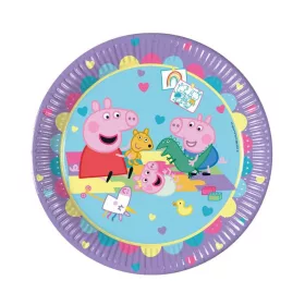 Papírtányér 23cm 8db Peppa