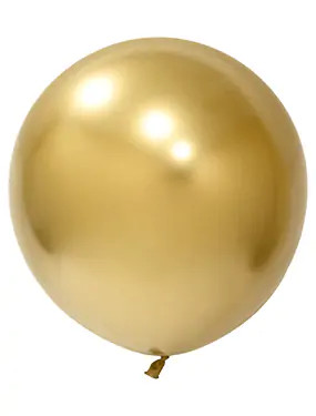 BALONEVI Latex lufi 24" 60cm, 10db/cs, Krom Gold, Króm Arany