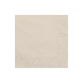 Szalvéta 33x33cm egyszínű 20db, Bézs, Ivory