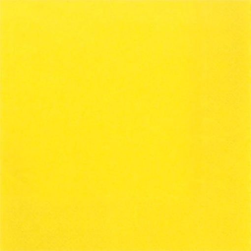 Szalvéta 33x33cm egyszínű 20db sárga p3182