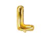 Betű lufi 14" 35cm arany fólia betű, L betű, levegővel tölthető