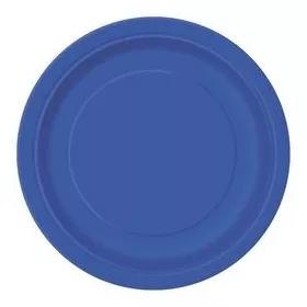 Papírtányér 23cm 16db Sötétkék