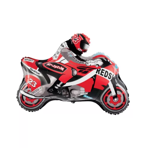 Lufi 25" 66cm, motor, Piros