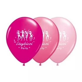   Lánybúcsúra latex lufi 11" 28cm  6db Lánybúcsú Party