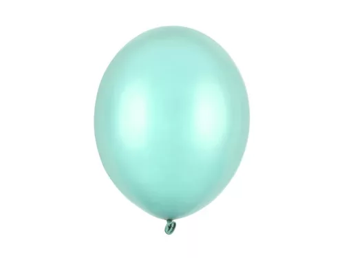 Léggömb 11" (28cm-es) léggömb, metallic mint, metál menthol