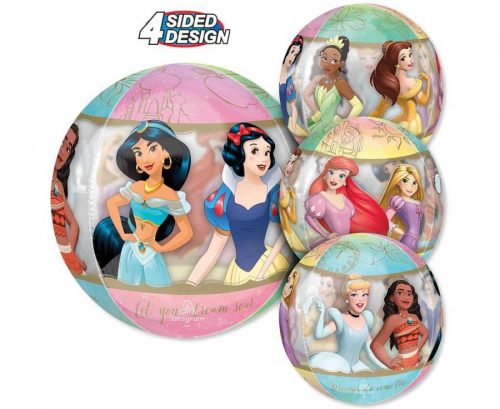 Mintás ORBZ gömb fólia lufi 16" 40cm Princess