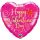 Fólia lufi 18" 45cm "Happy Valentines Day " szív, 54838, héliummal töltve