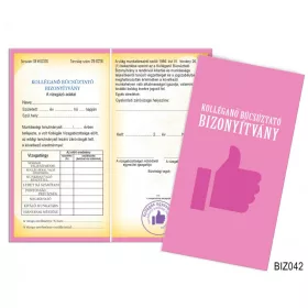 Bizonyítvány, Kolléganő búcsúztató