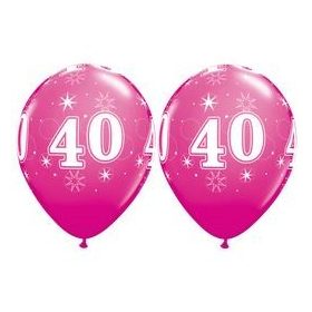   Szám, Számos latex lufi 11" 28cm 6db 40-es lufi, 44926