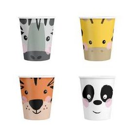 Papírpohár 2,2dl 4db állatok