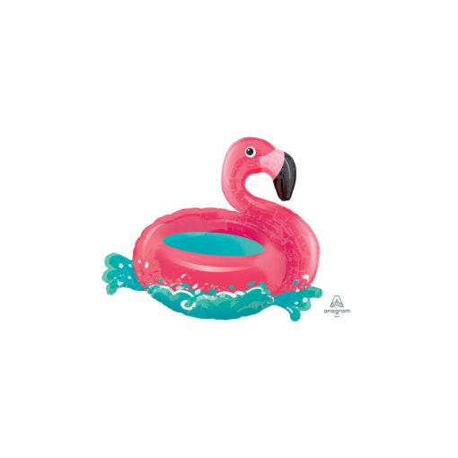 Óriás fólia lufi 30"  76cm flamingo, 37117, héliummal töltve
