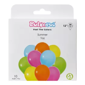 Lufi 12", 30cm 10db vegyes színek, Summer