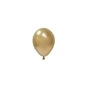   BALONEVI Latex lufi, 5", 13cm, 100db/cs, Chrome Gold, Króm Arany