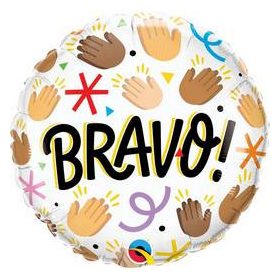 Ballagási fólia lufi 18" 45cm Bravo
