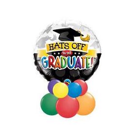   Asztaldísz - lufikompozíció  - ballagásra, diplomaosztóra, 93214