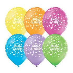 Lufi 11" 28cm Boldog névnapot, 6db