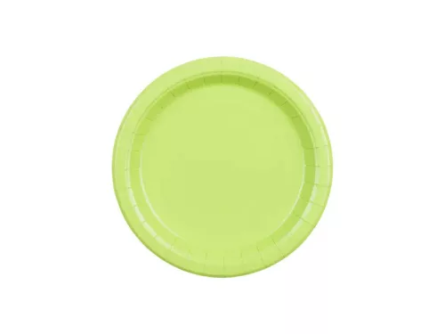 Papírtányér 23cm 6db Világoszöld