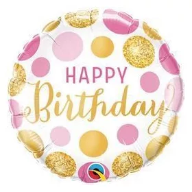 Szülinapi lufi 18" 45cm Happy Birthday