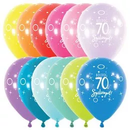 Szám, Számos lufi 11" 28cm 6db 70-as lufi Boldog 70. szülinapot!