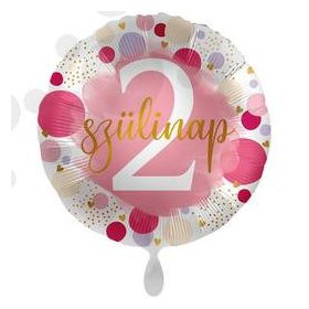   Szám, Számos fólia lufi 17" 43cm - 2-es lufi, mpr-71021