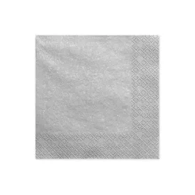 Szalvéta 33x33cm 20db Ezüst