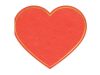 Szalvéta szív alakú, 20db piros