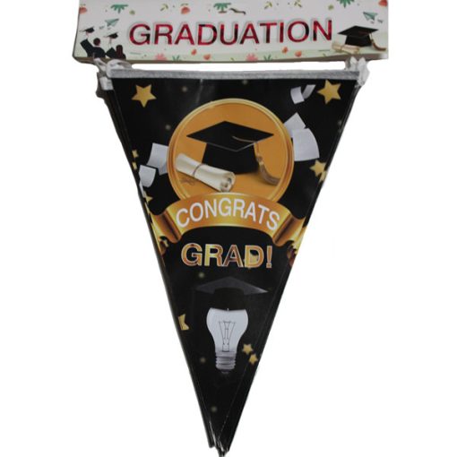 Ballagási zászlófüzér 2,5m Congrats Grad, NBW