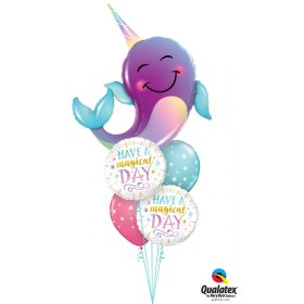   Héliumos luficsokor bármely alkalomra, narvál - INGYENES KISZÁLLÍTÁSSAL