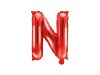 Betű lufi 14" 35cm piros fólia betű, N betű, levegővel tölthető