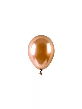 BALONEVI Latex lufi, 5", 13cm, 100db/cs, Chrome Copper, Króm Réz