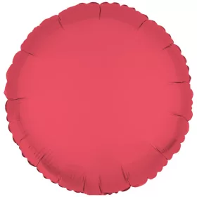 Egyszínű kerek lufi 18" 45cm Neon Rózsa