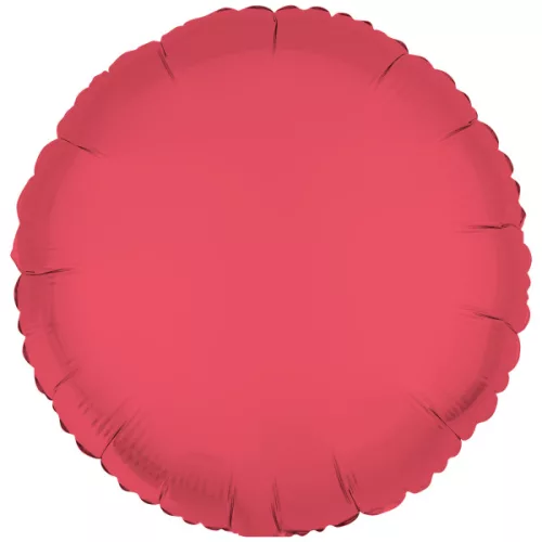 Egyszínű kerek lufi 18" 45cm Neon Rózsa