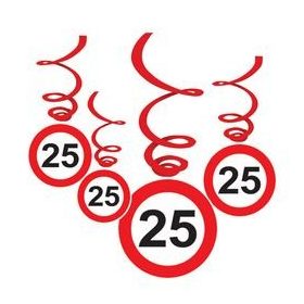   Sebességkorlátozó függő dekoráció 6db-os 25-ös számmal, 32971