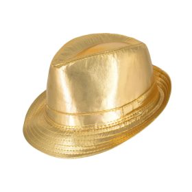 Kalap, műbőr hatású, Arany