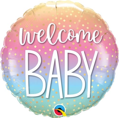 Fólia lufi babaszületésre 18" 45cm - Welcome Baby