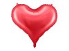 Egyszínű szív fólia lufi 29" 75cm piros szív