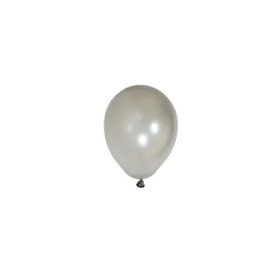 BALONEVI Latex lufi, 5", 13cm, 100db/cs, Metál Ezüst