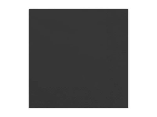 Szalvéta 33x33cm egyszínű 20db Fekete