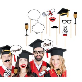 Ballagási fotó szett, selfie szett 10db