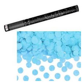   Konfetti ágyú, 60cm-es, kék kerek konfettit kilövő, oTUKR60-001