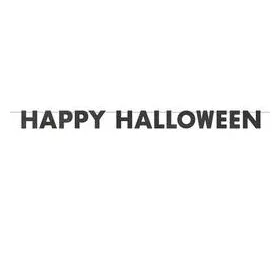   Happy Halloween Feliratú Glitteres Parti Betűfüzér - 270cm, 23681