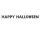 Happy Halloween Feliratú Glitteres Parti Betűfüzér - 270cm, 23681