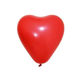 BALONEVI Latex lufi 12" 30cm 100db/csomag, Piros szív