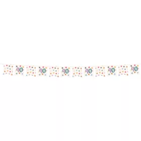 Számos szülinapi füzér dekoráció, Starburst, 40-es