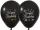 BALONEVI lufi, 12" 30cm, 50db/cs, Happy Birthday, Fekete Sparkling Confetti