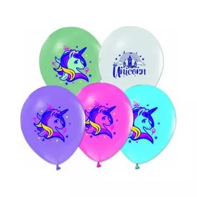 BALONEVI lufi, 12" 30cm, 8db/cs, Unikornis