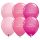 Szülinapi latex lufi 11" 28cm 6db Boldog születésnapot! rózsaszín, lányos színek, q26408rp