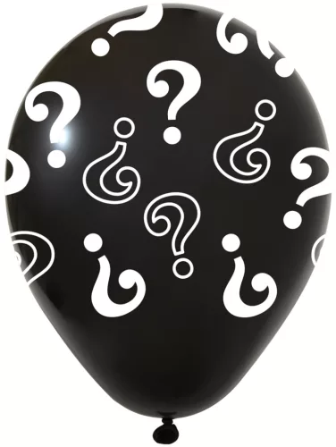 BALONEVI lufi, 12" 30cm, 50db/cs, Gender Balloon, kérdőjelekkel