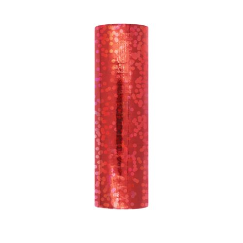 Szerpentin 3,8m Hologramm piros