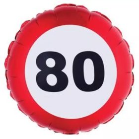   Szám, Számos lufi 18" 45cm - 80-as lufi Sebességkorlátozó